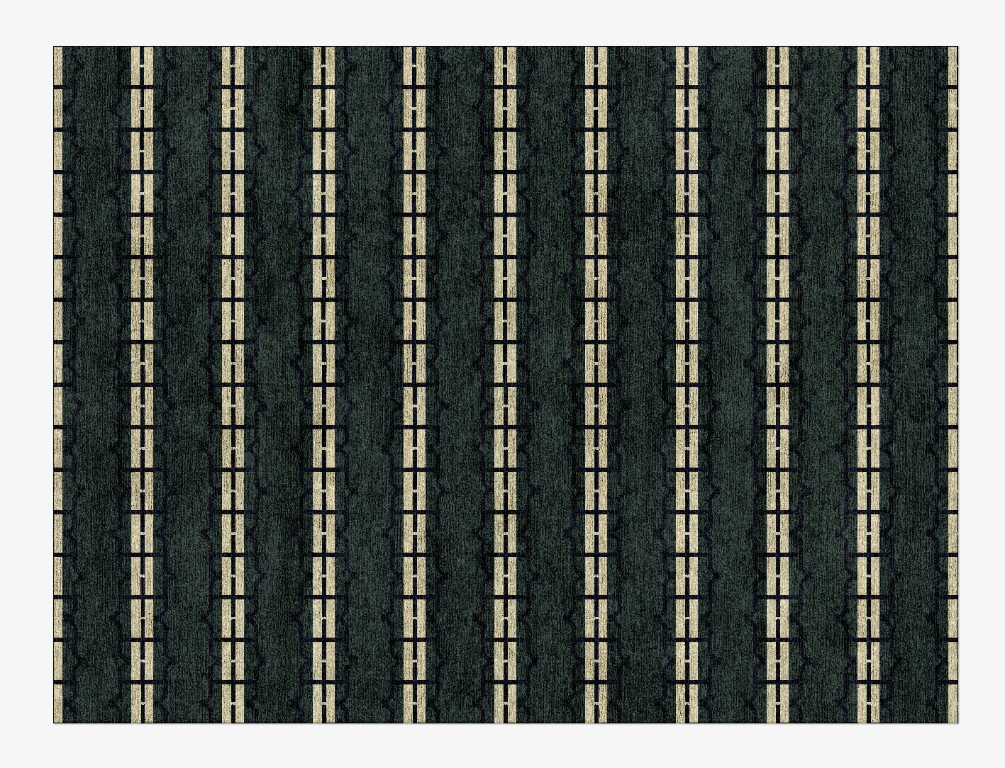 Drome Geometric Rectangle Hand Knotted Bamboo Silk Custom Rug by Rug Artisan