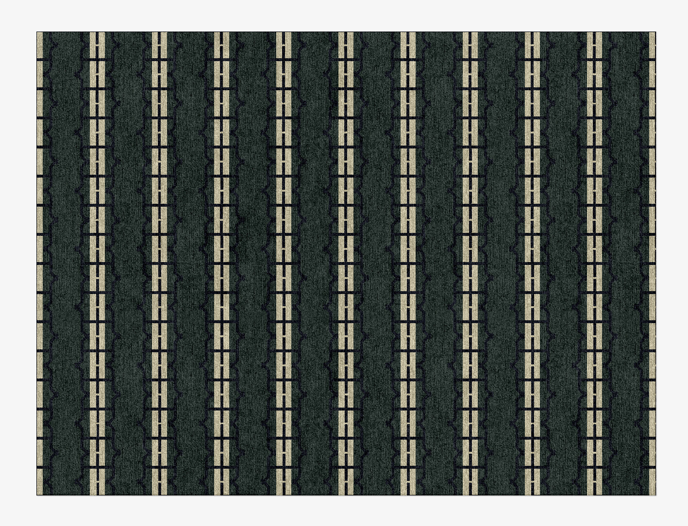 Drome Geometric Rectangle Hand Knotted Tibetan Wool Custom Rug by Rug Artisan