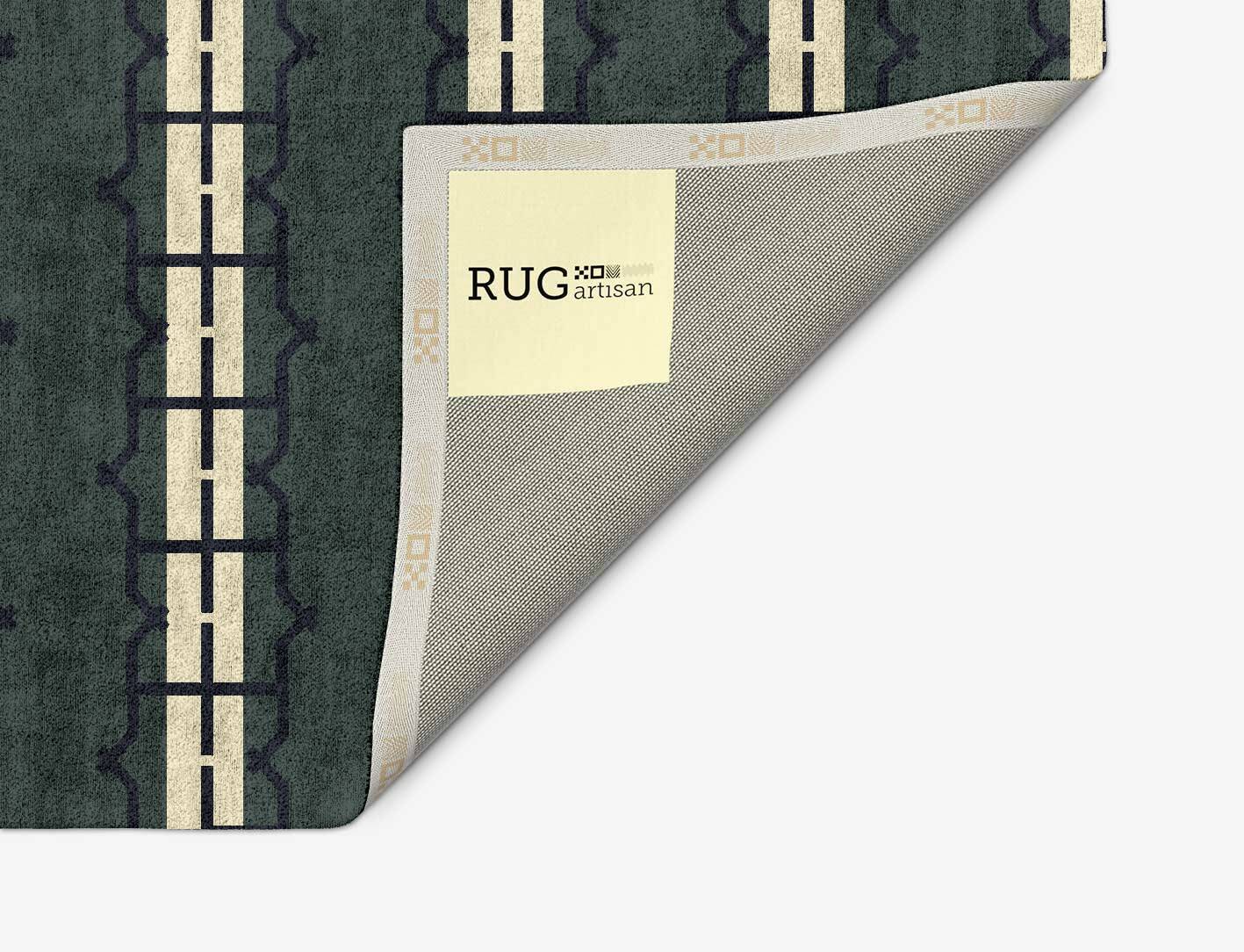 Drome Geometric Arch Hand Tufted Bamboo Silk Custom Rug by Rug Artisan