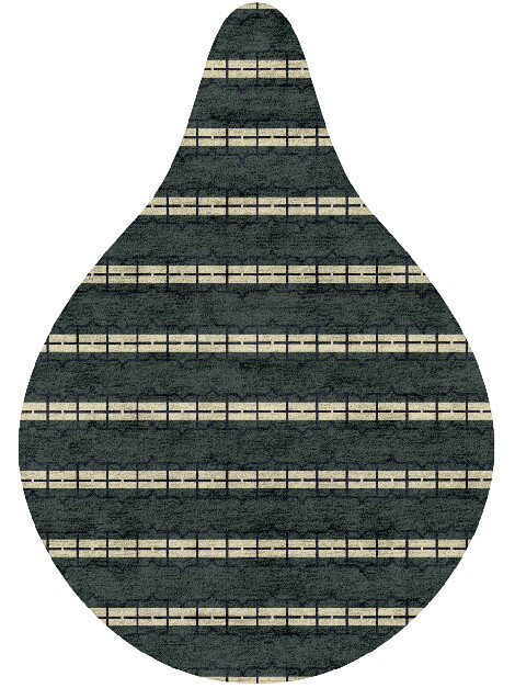 Drome Geometric Drop Hand Tufted Bamboo Silk Custom Rug by Rug Artisan