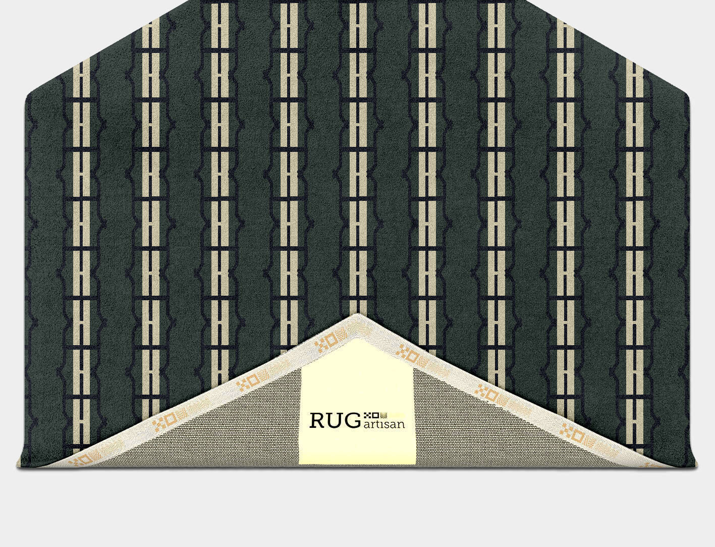 Drome Geometric Hexagon Hand Tufted Pure Wool Custom Rug by Rug Artisan
