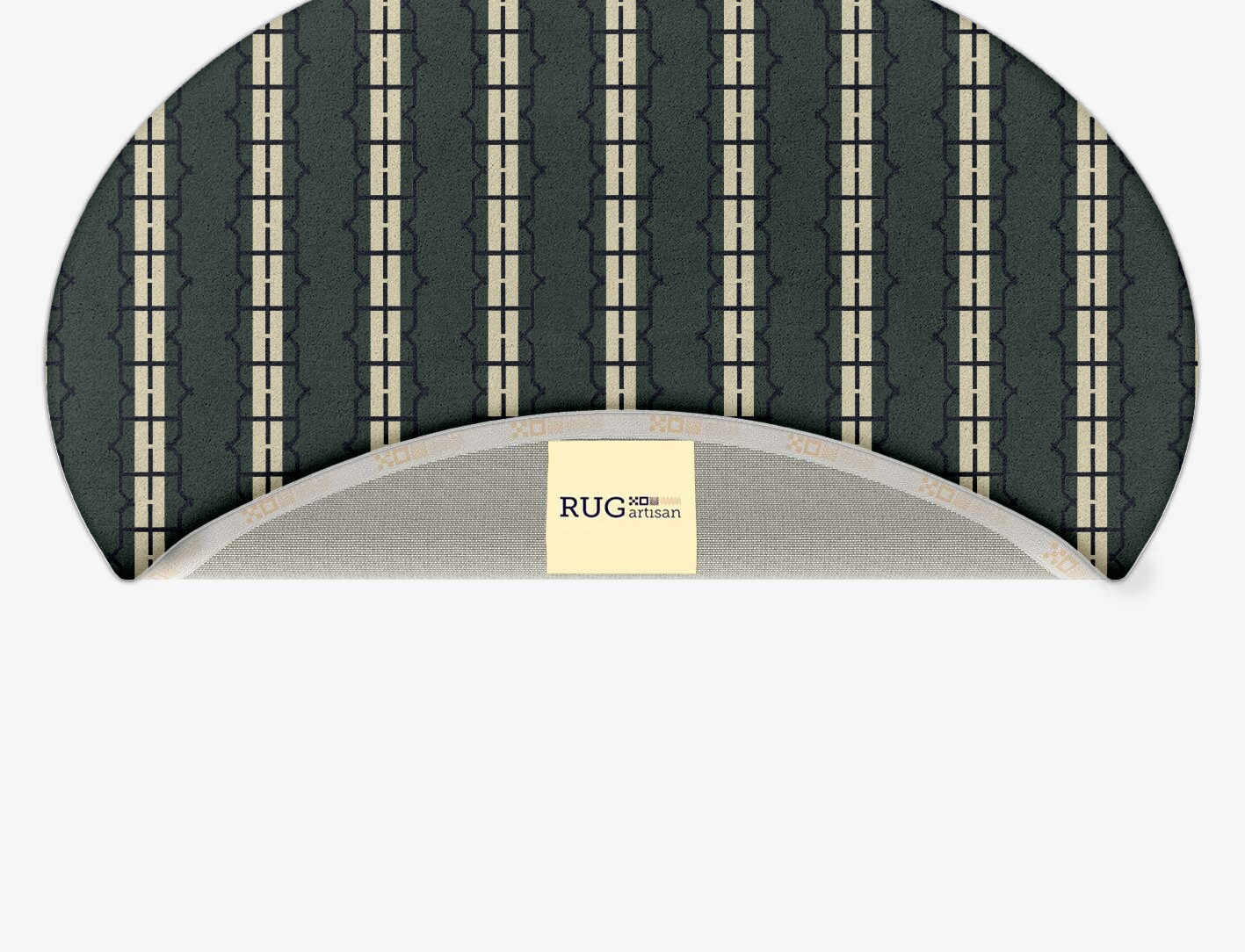 Drome Geometric Oval Hand Tufted Pure Wool Custom Rug by Rug Artisan