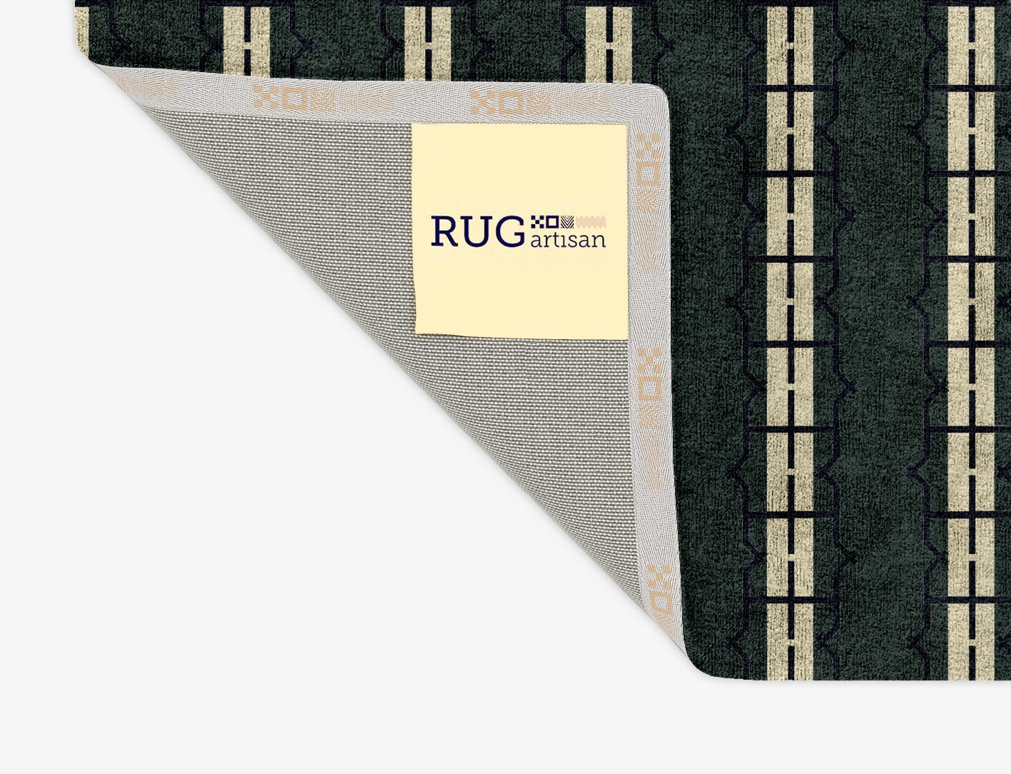 Drome Geometric Rectangle Hand Tufted Bamboo Silk Custom Rug by Rug Artisan