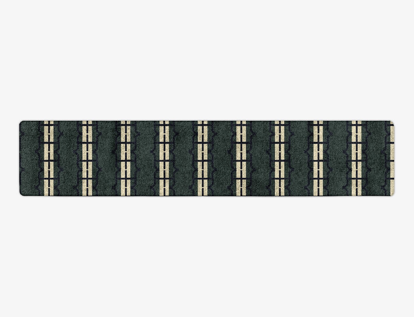 Drome Geometric Runner Hand Tufted Bamboo Silk Custom Rug by Rug Artisan