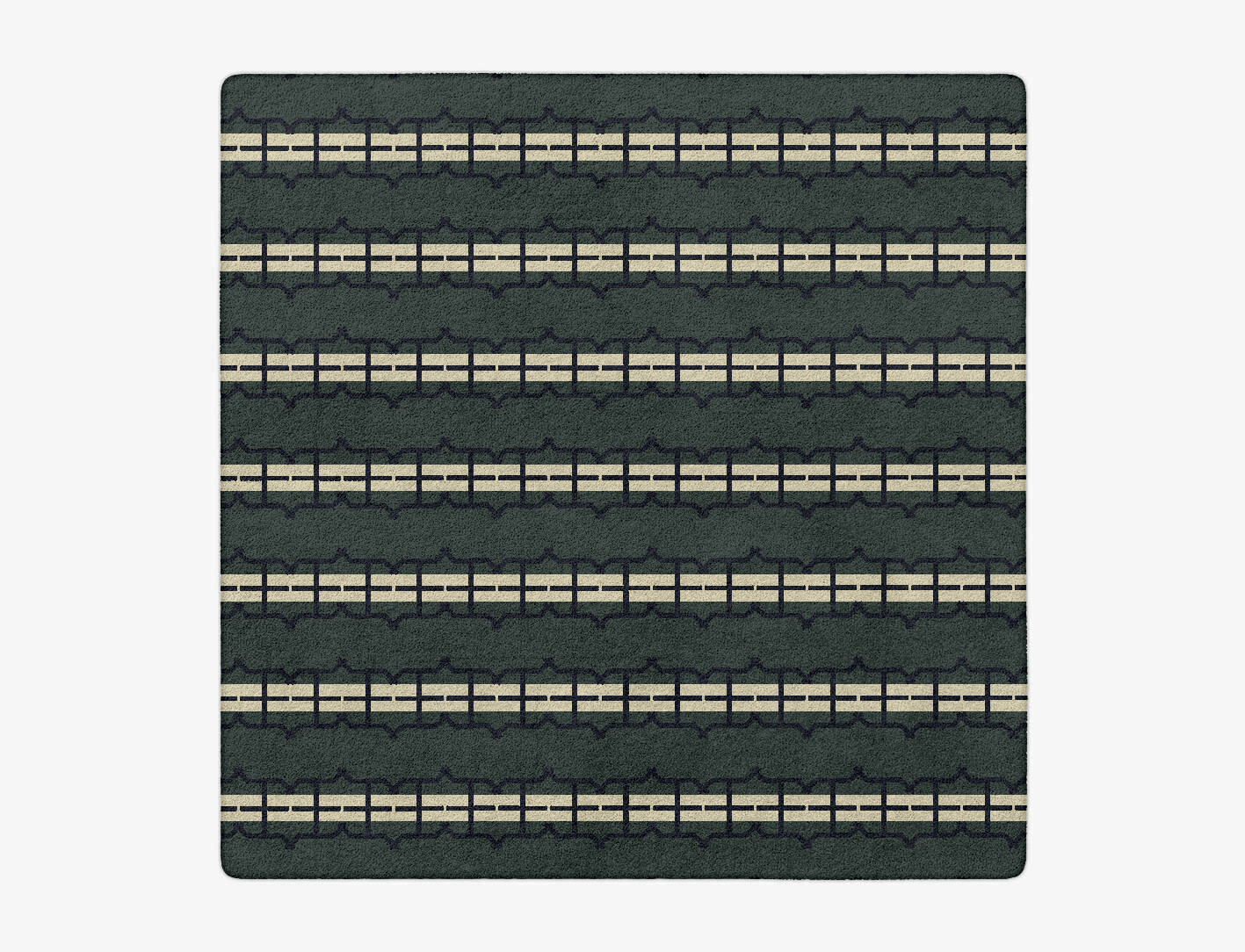Drome Geometric Square Hand Tufted Pure Wool Custom Rug by Rug Artisan