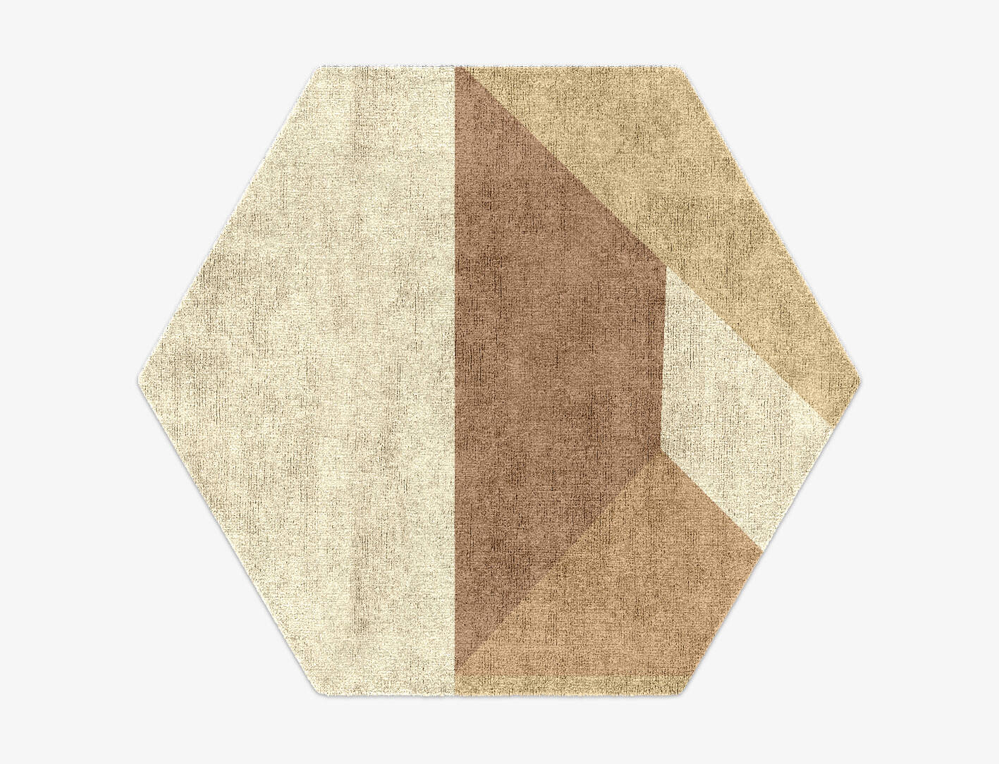Druxy  Hexagon Hand Knotted Bamboo Silk Custom Rug by Rug Artisan
