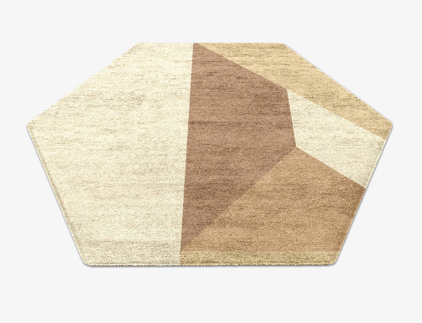 Druxy  Hexagon Hand Knotted Bamboo Silk Custom Rug by Rug Artisan