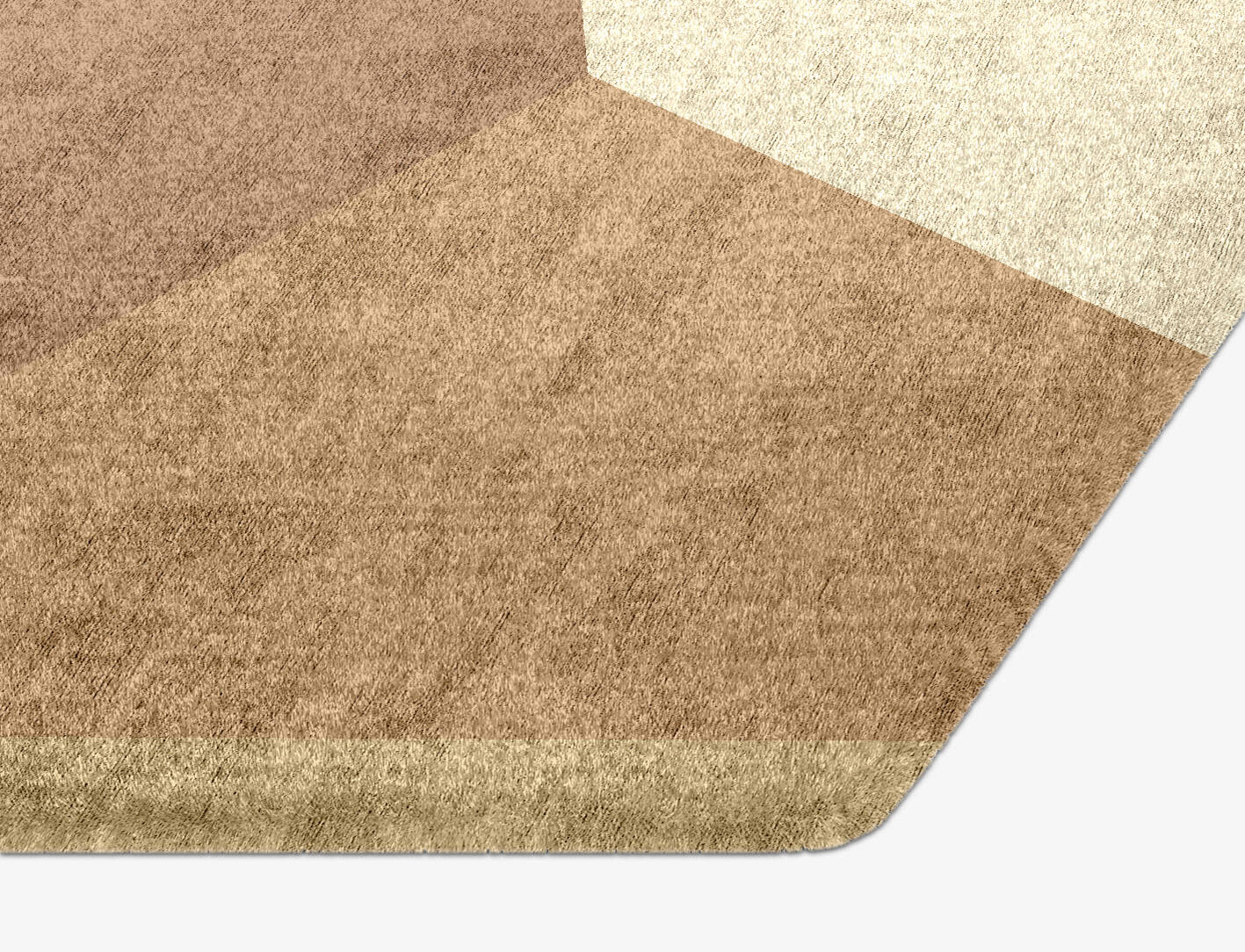 Druxy  Hexagon Hand Knotted Bamboo Silk Custom Rug by Rug Artisan