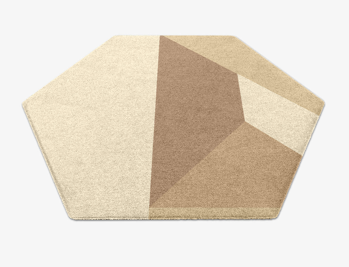 Druxy  Hexagon Hand Knotted Tibetan Wool Custom Rug by Rug Artisan