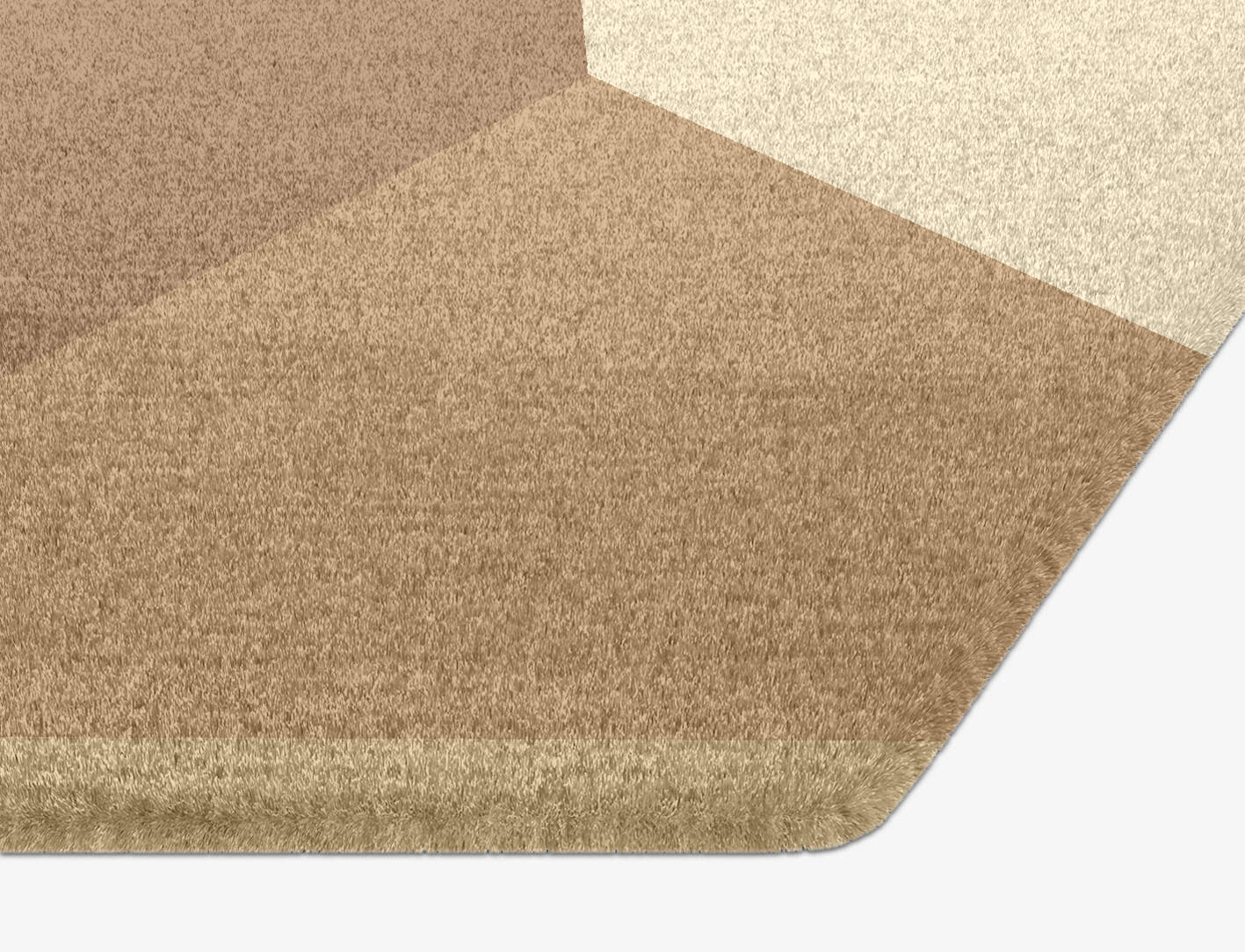 Druxy  Hexagon Hand Knotted Tibetan Wool Custom Rug by Rug Artisan