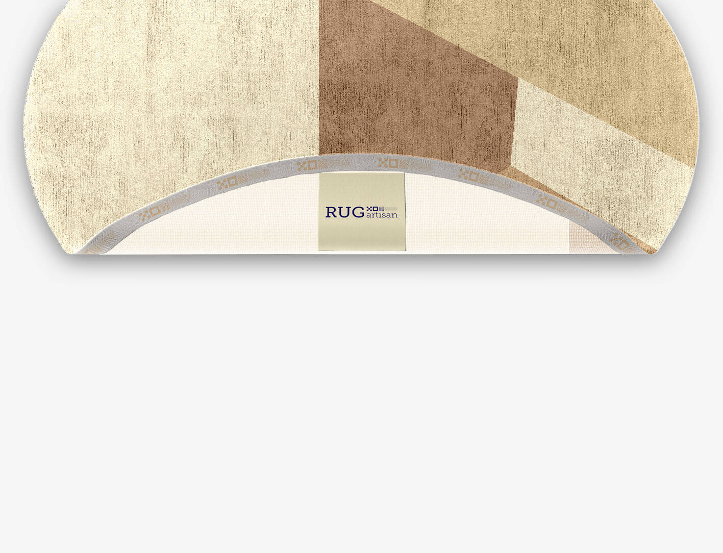 Druxy  Oval Hand Knotted Bamboo Silk Custom Rug by Rug Artisan