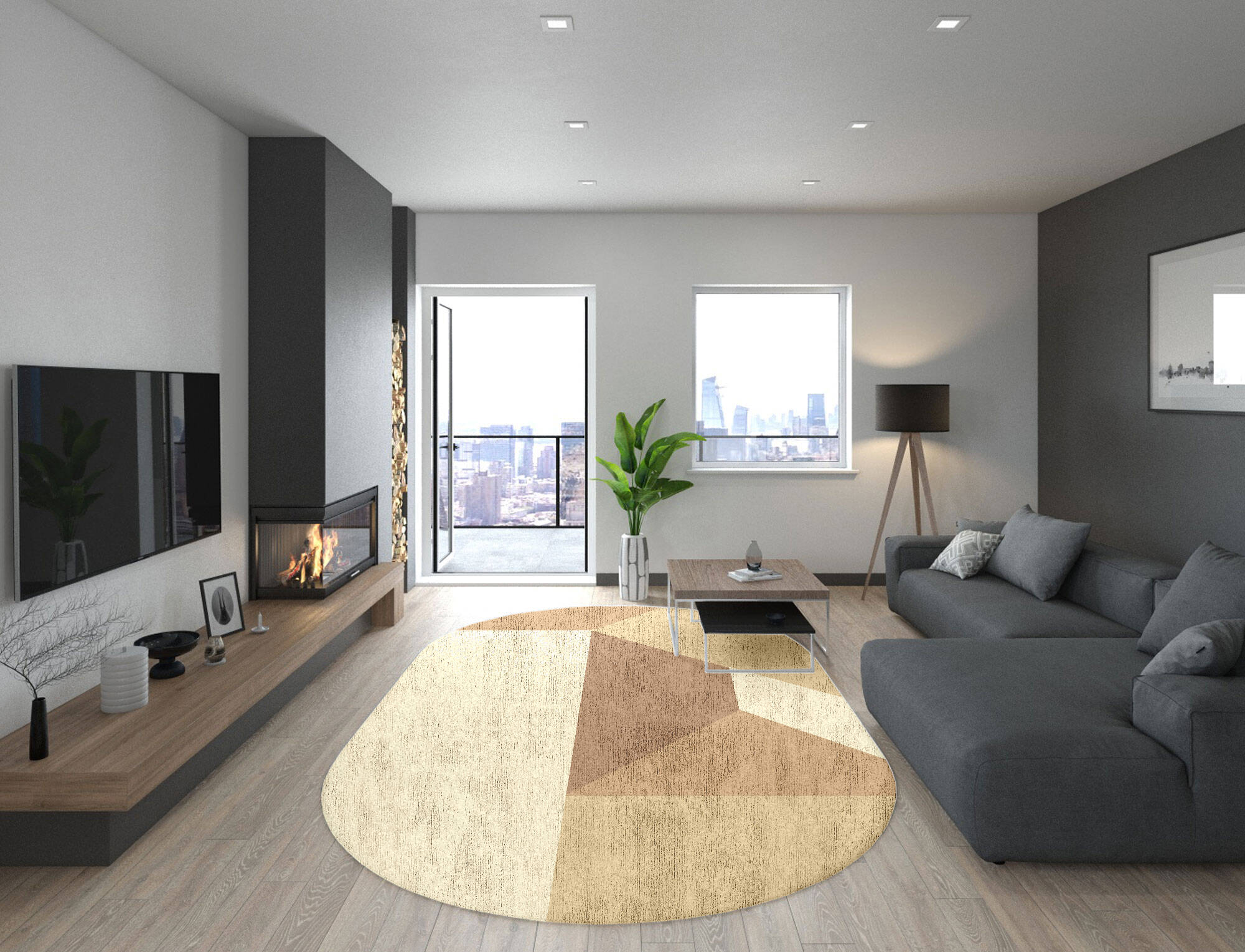 Druxy  Capsule Hand Tufted Bamboo Silk Custom Rug by Rug Artisan