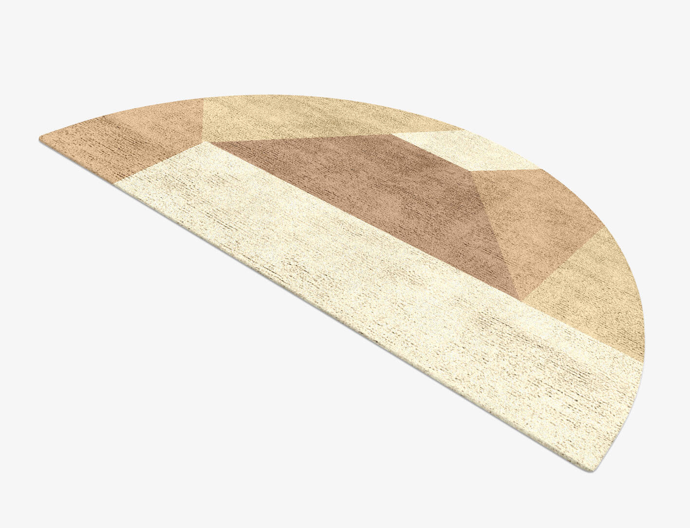 Druxy  Halfmoon Hand Tufted Bamboo Silk Custom Rug by Rug Artisan