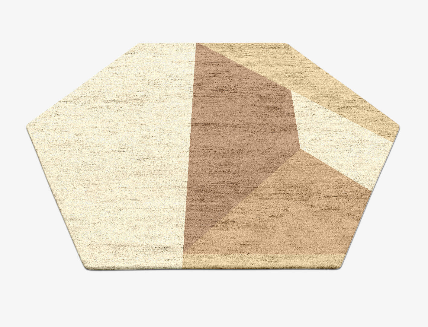 Druxy  Hexagon Hand Tufted Bamboo Silk Custom Rug by Rug Artisan