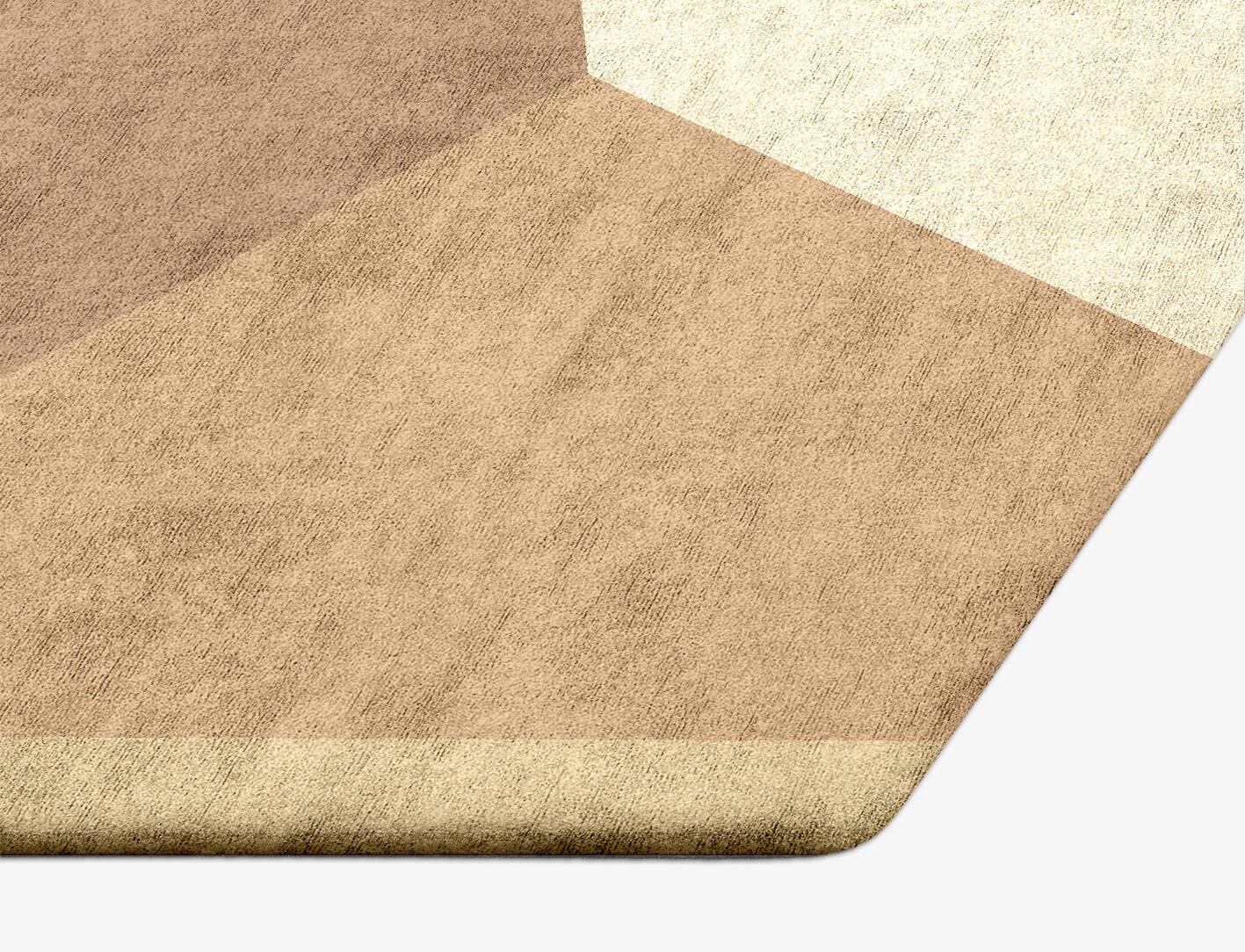 Druxy  Hexagon Hand Tufted Bamboo Silk Custom Rug by Rug Artisan