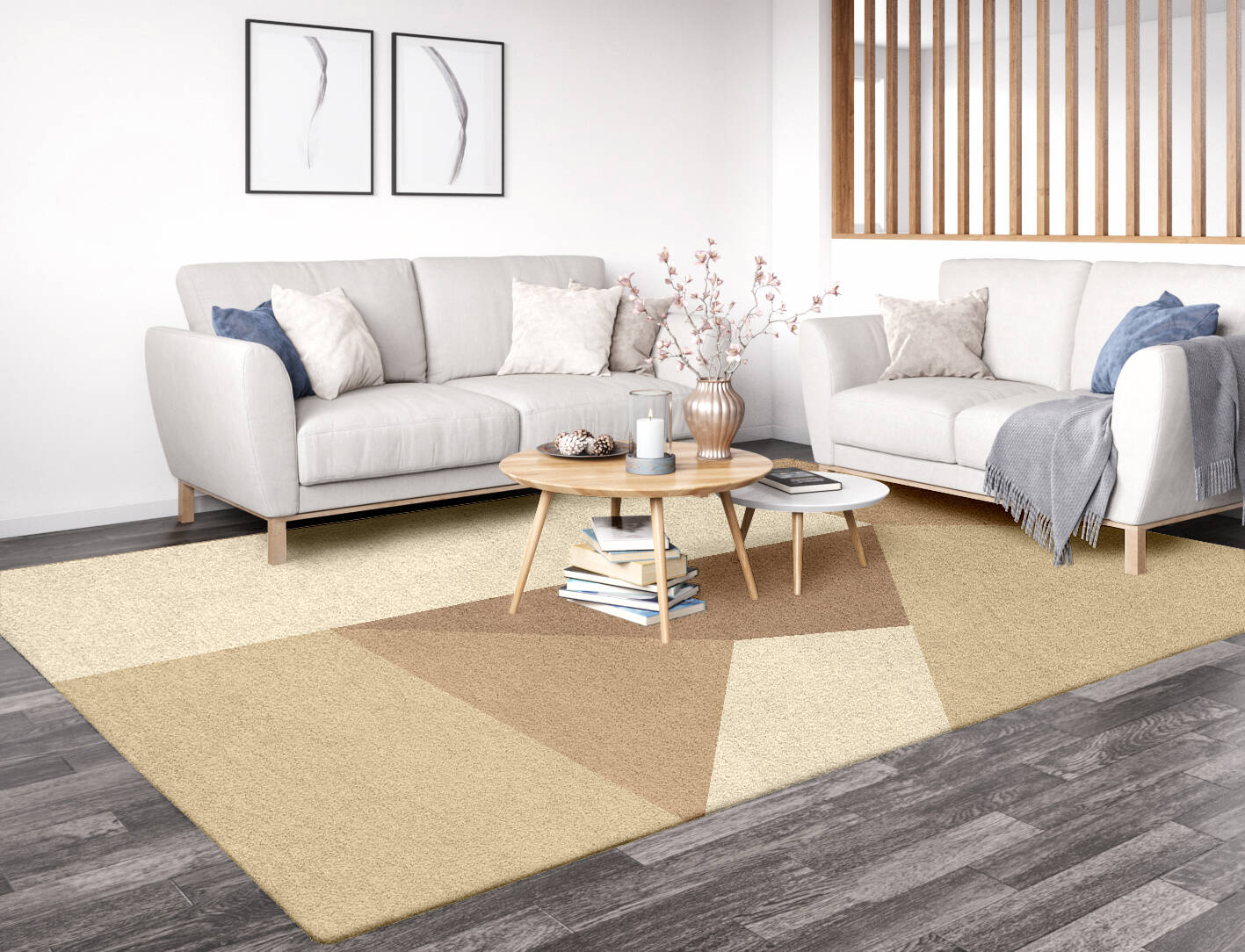 Druxy  Rectangle Hand Tufted Pure Wool Custom Rug by Rug Artisan