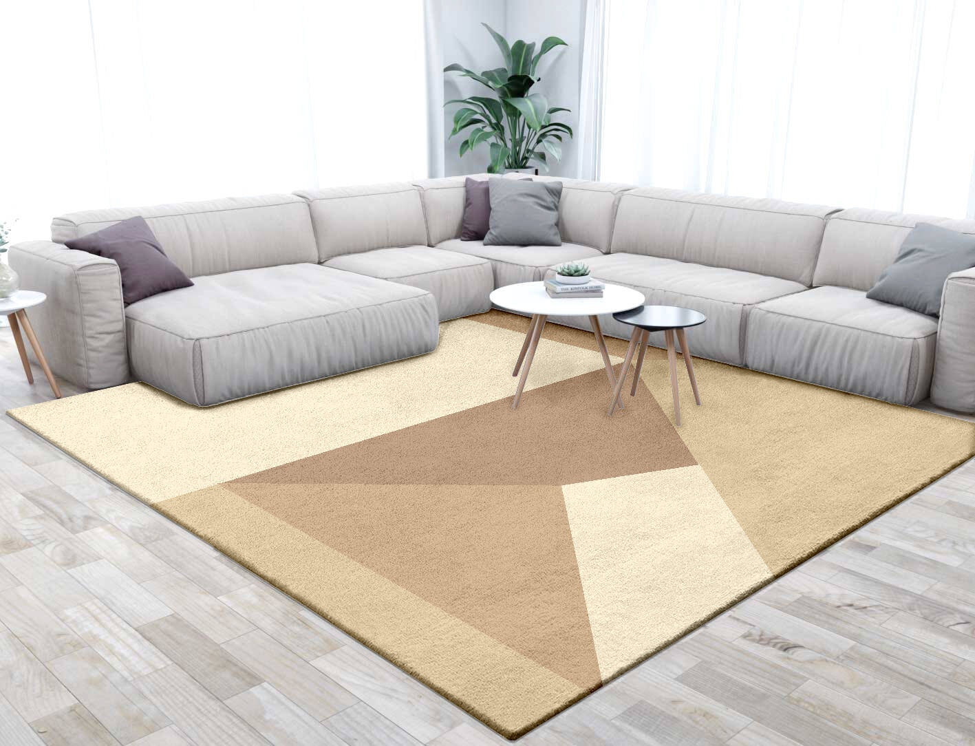 Druxy  Square Hand Tufted Pure Wool Custom Rug by Rug Artisan