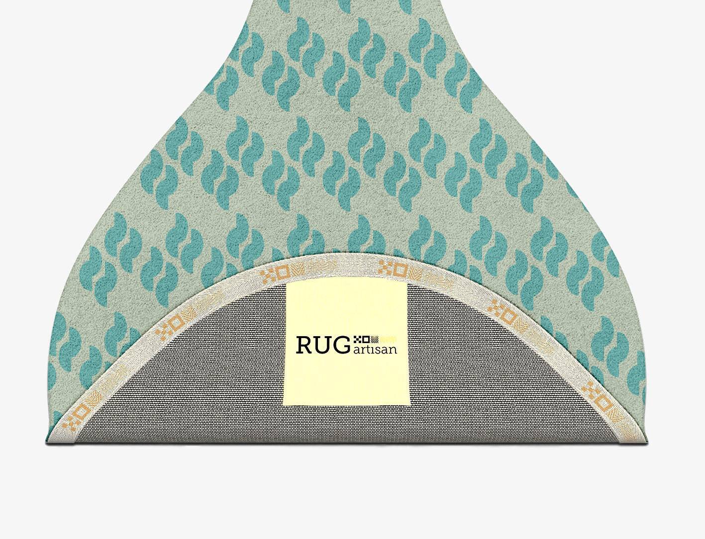 Duet Geometric Drop Hand Tufted Pure Wool Custom Rug by Rug Artisan