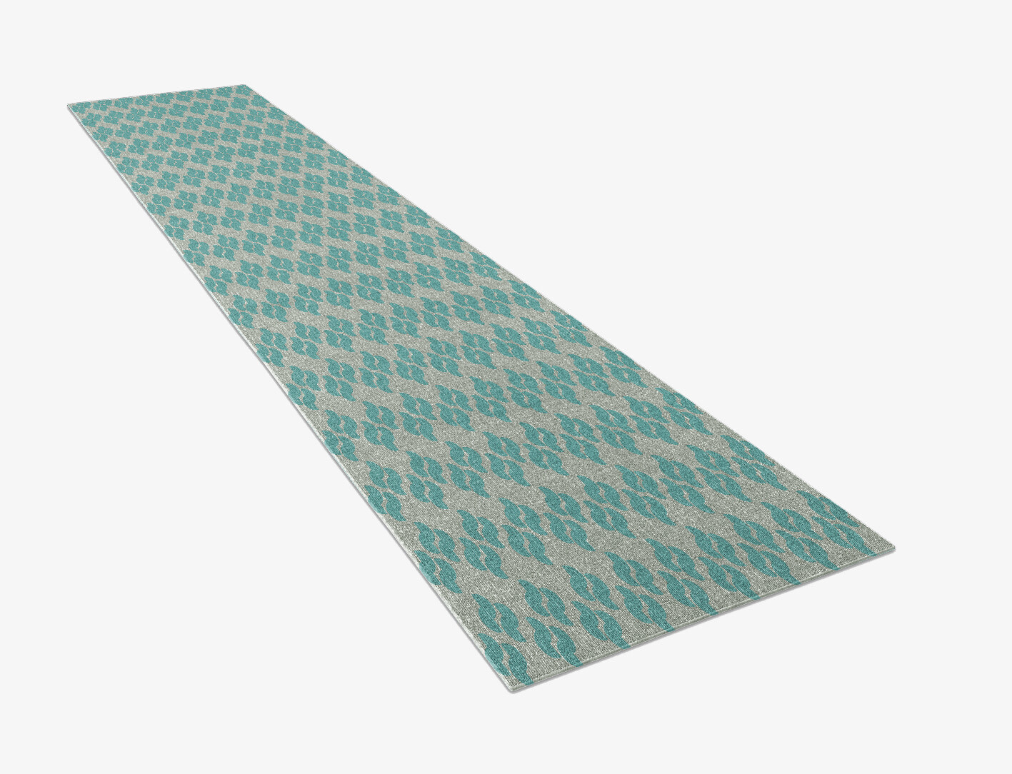 Duet Geometric Runner Outdoor Recycled Yarn Custom Rug by Rug Artisan