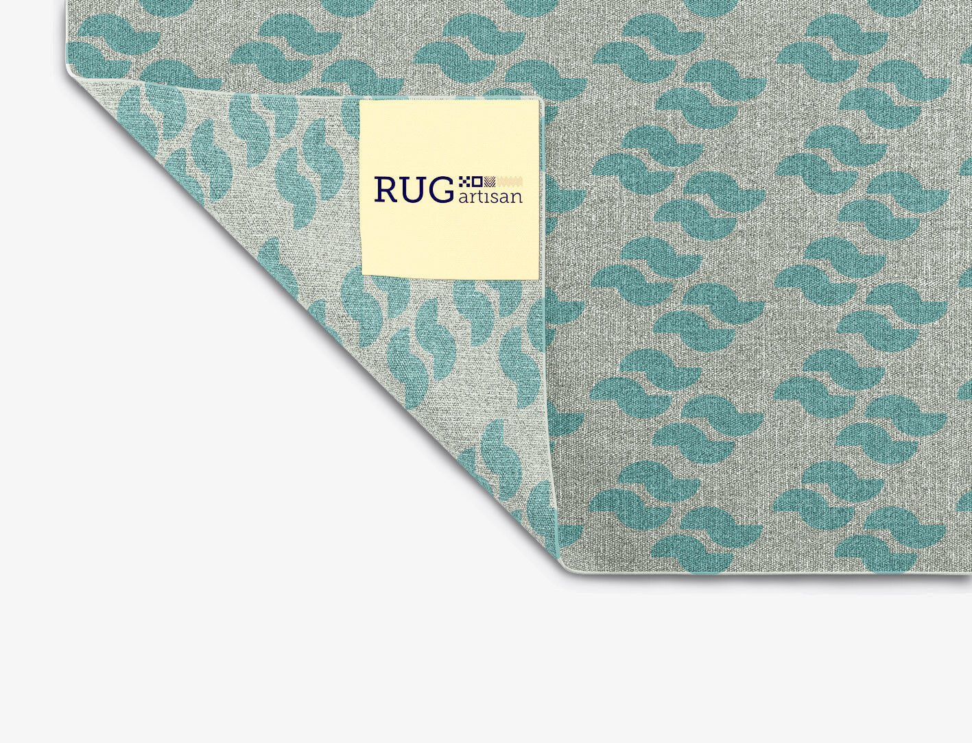 Duet Geometric Square Outdoor Recycled Yarn Custom Rug by Rug Artisan