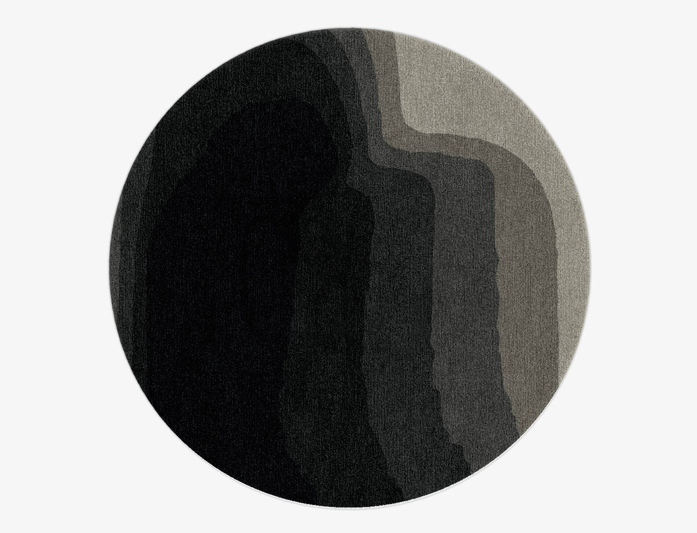 Duna Gradation Round Hand Knotted Tibetan Wool Custom Rug by Rug Artisan