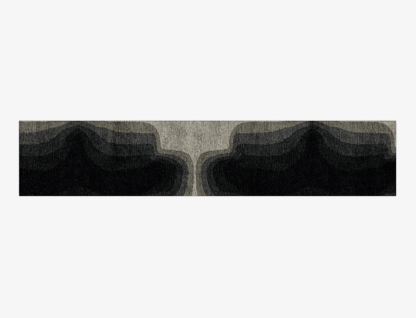 Duna Gradation Runner Hand Knotted Bamboo Silk Custom Rug by Rug Artisan