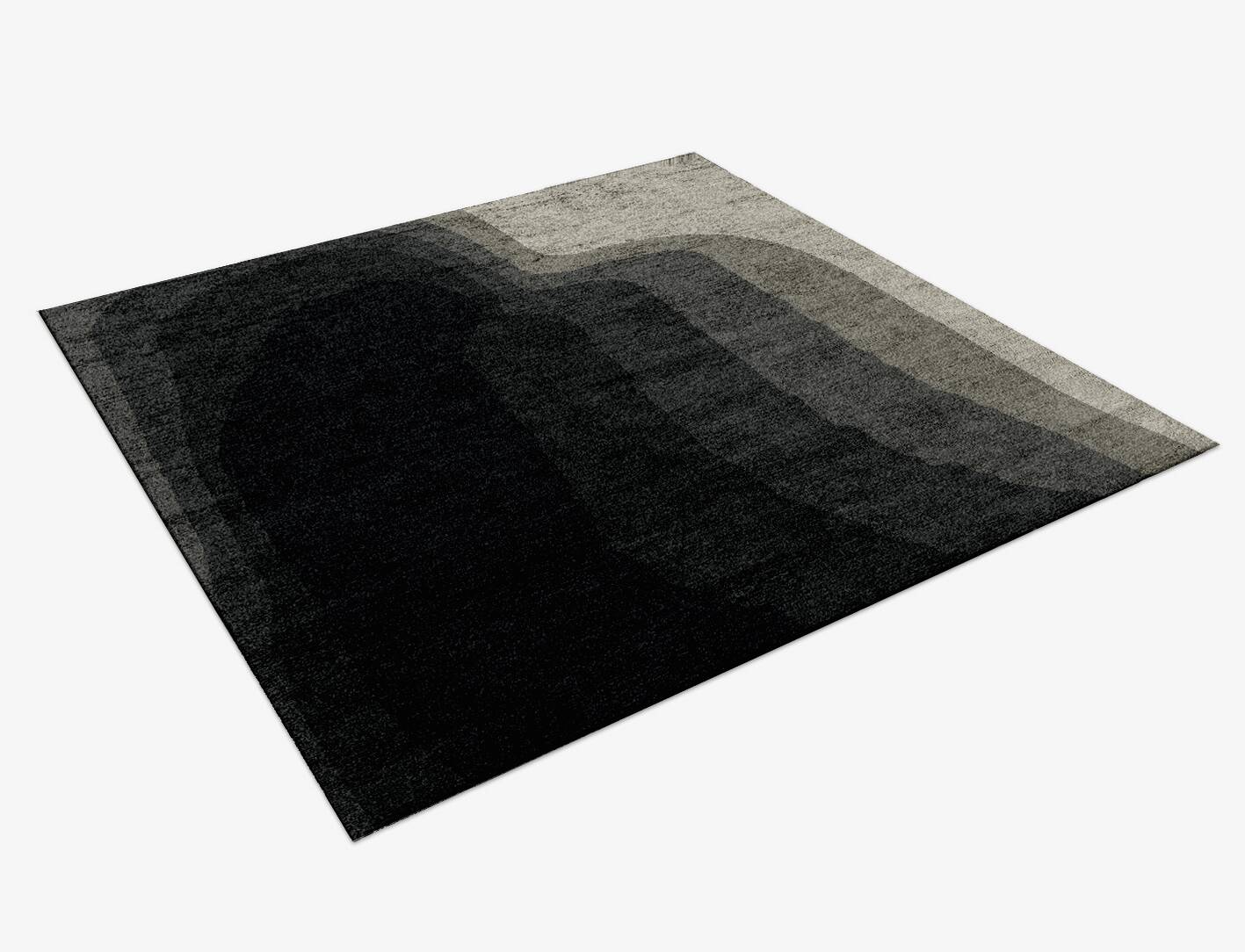 Duna Gradation Square Hand Knotted Bamboo Silk Custom Rug by Rug Artisan