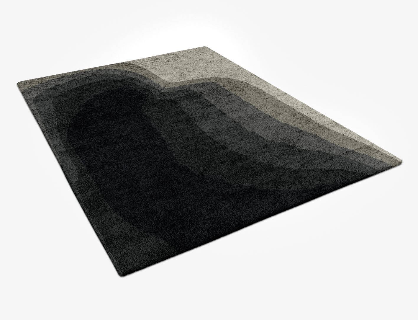 Duna Gradation Rectangle Hand Tufted Bamboo Silk Custom Rug by Rug Artisan