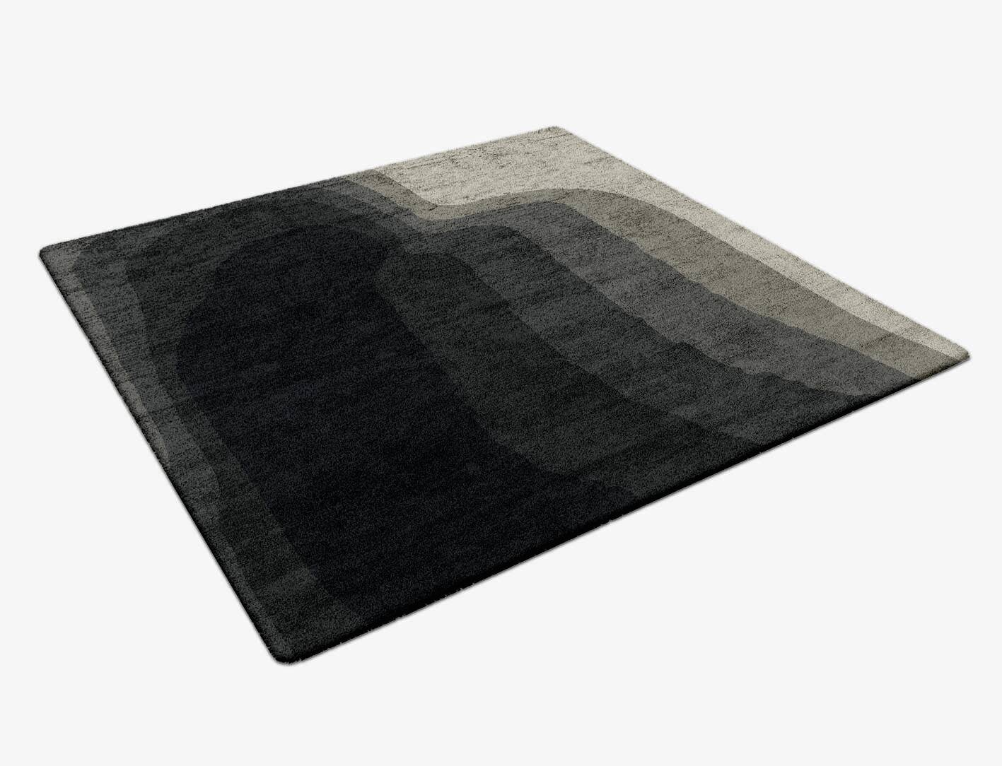 Duna Gradation Square Hand Tufted Bamboo Silk Custom Rug by Rug Artisan