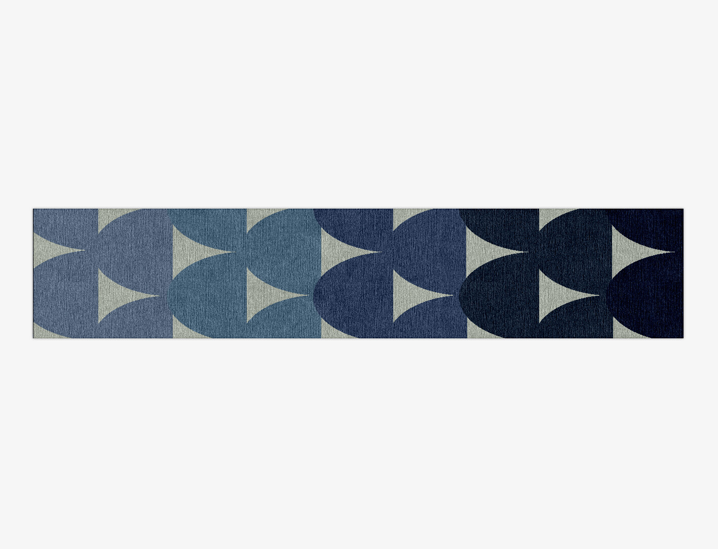 Dunes Geometric Runner Hand Knotted Tibetan Wool Custom Rug by Rug Artisan