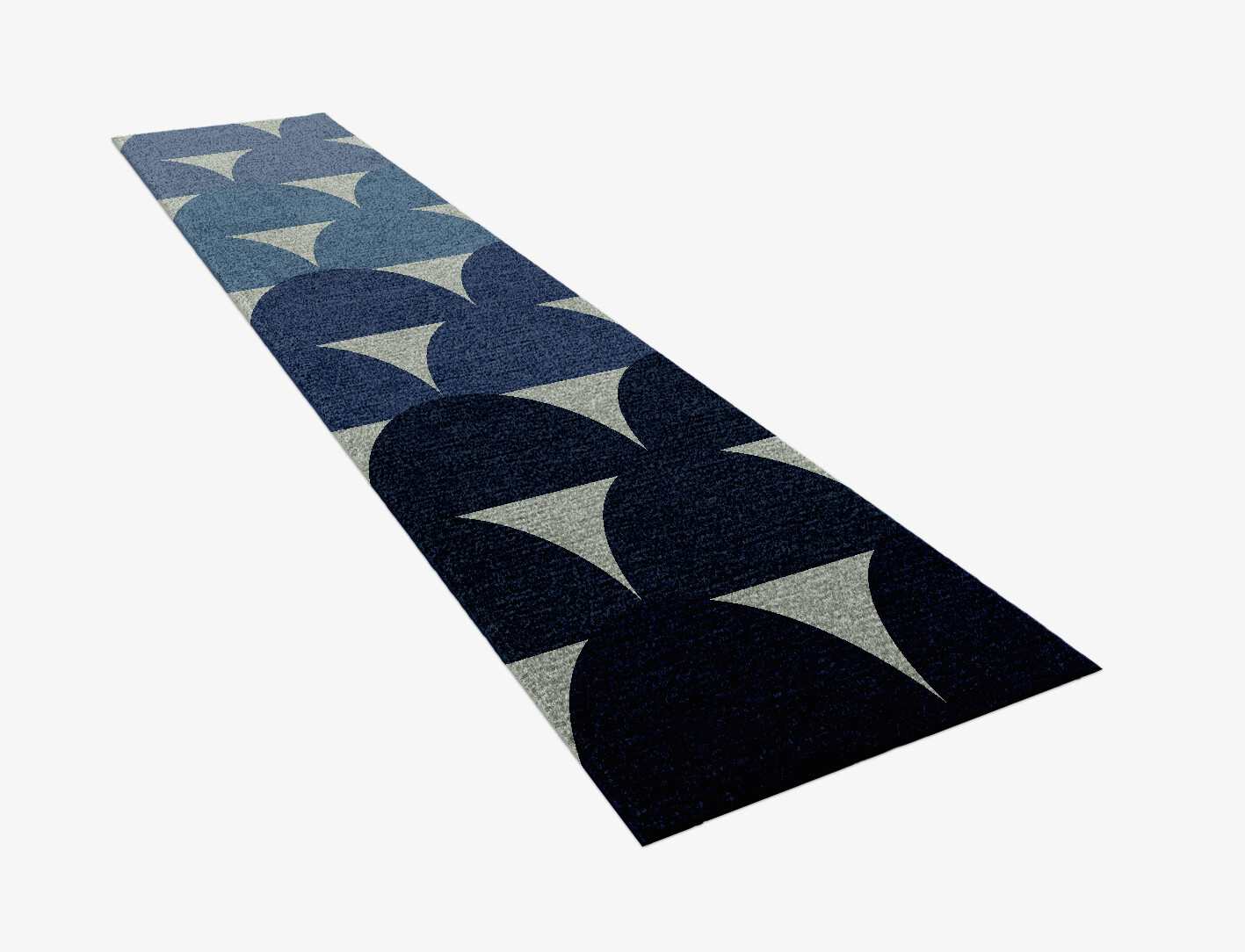 Dunes Geometric Runner Hand Knotted Tibetan Wool Custom Rug by Rug Artisan
