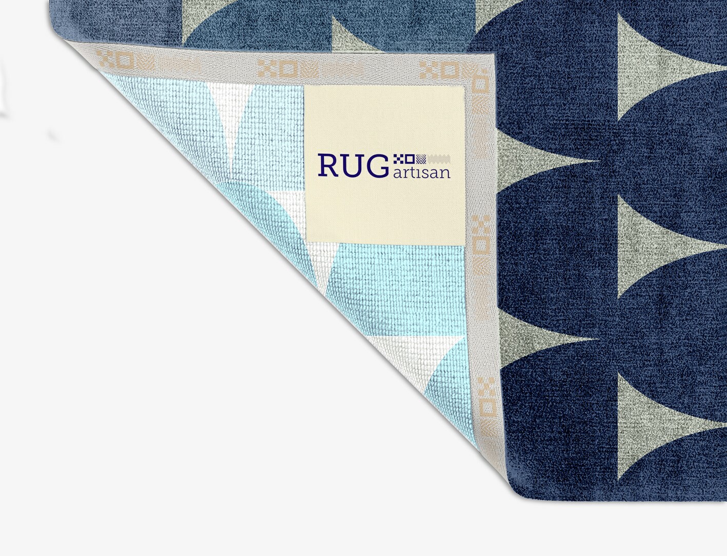 Dunes Geometric Square Hand Knotted Bamboo Silk Custom Rug by Rug Artisan