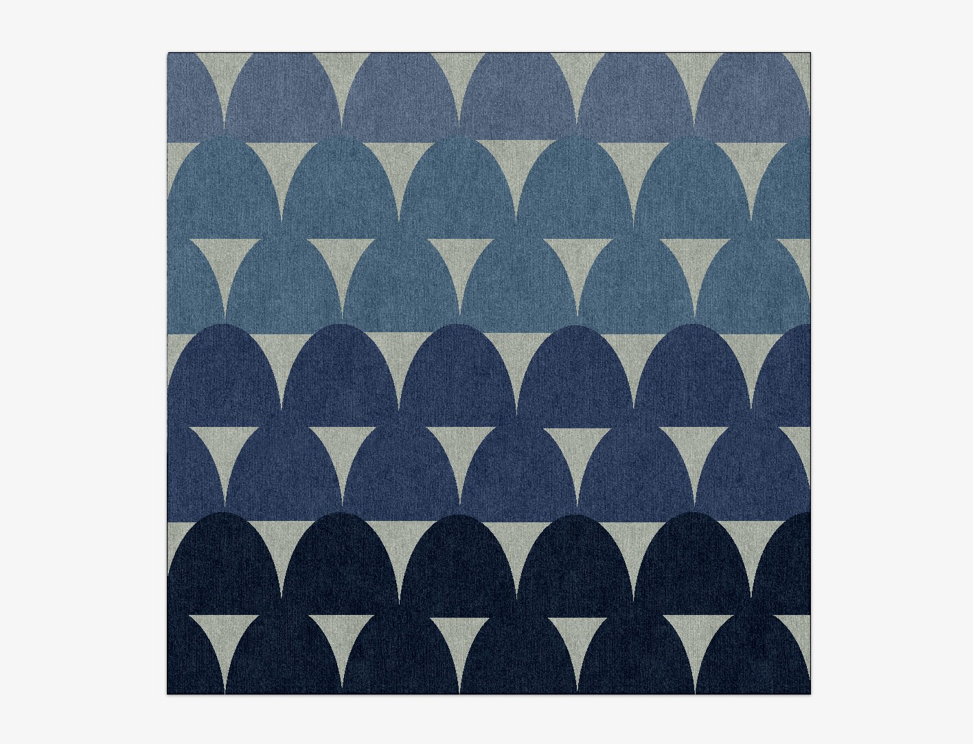 Dunes Geometric Square Hand Knotted Tibetan Wool Custom Rug by Rug Artisan