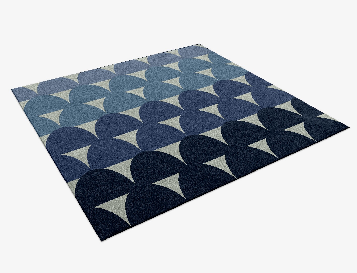 Dunes Geometric Square Hand Knotted Tibetan Wool Custom Rug by Rug Artisan