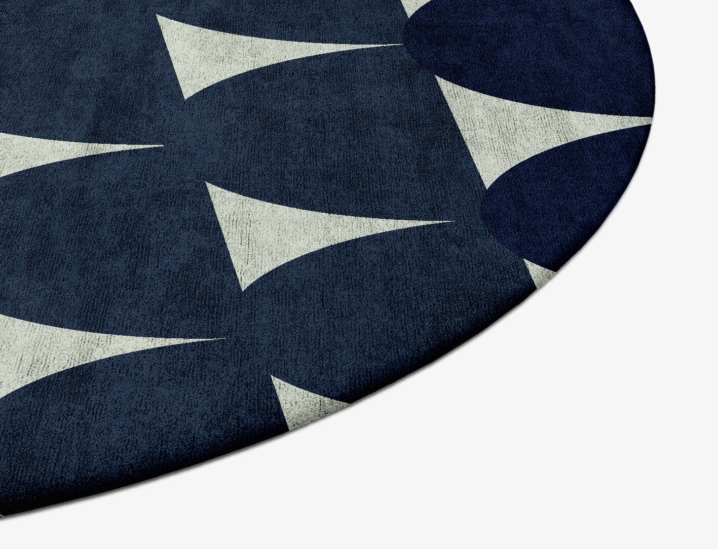 Dunes Geometric Oval Hand Tufted Bamboo Silk Custom Rug by Rug Artisan