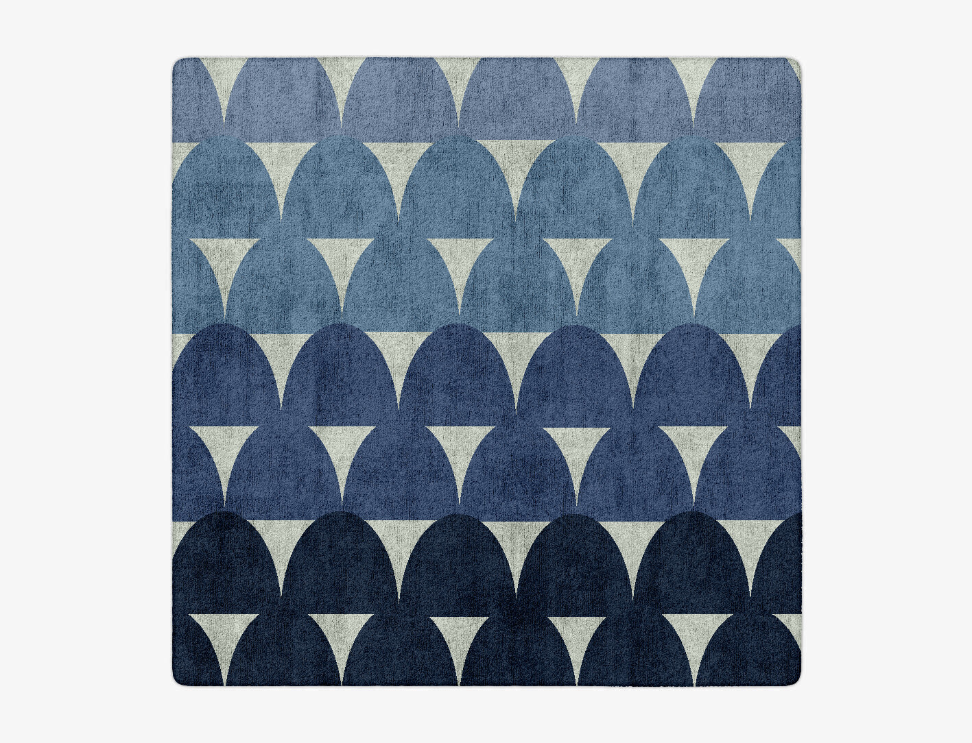 Dunes Geometric Square Hand Tufted Bamboo Silk Custom Rug by Rug Artisan