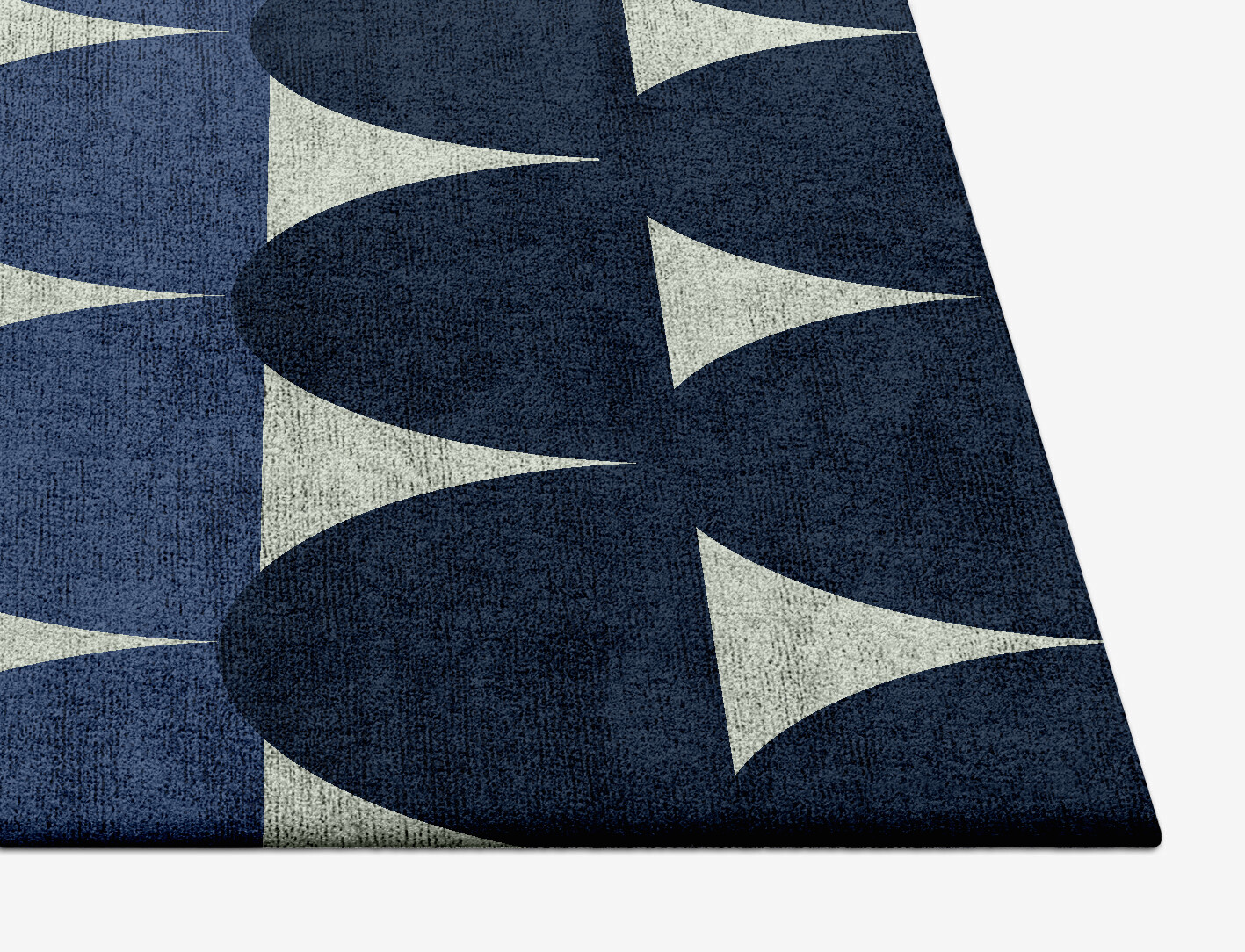 Dunes Geometric Square Hand Tufted Bamboo Silk Custom Rug by Rug Artisan