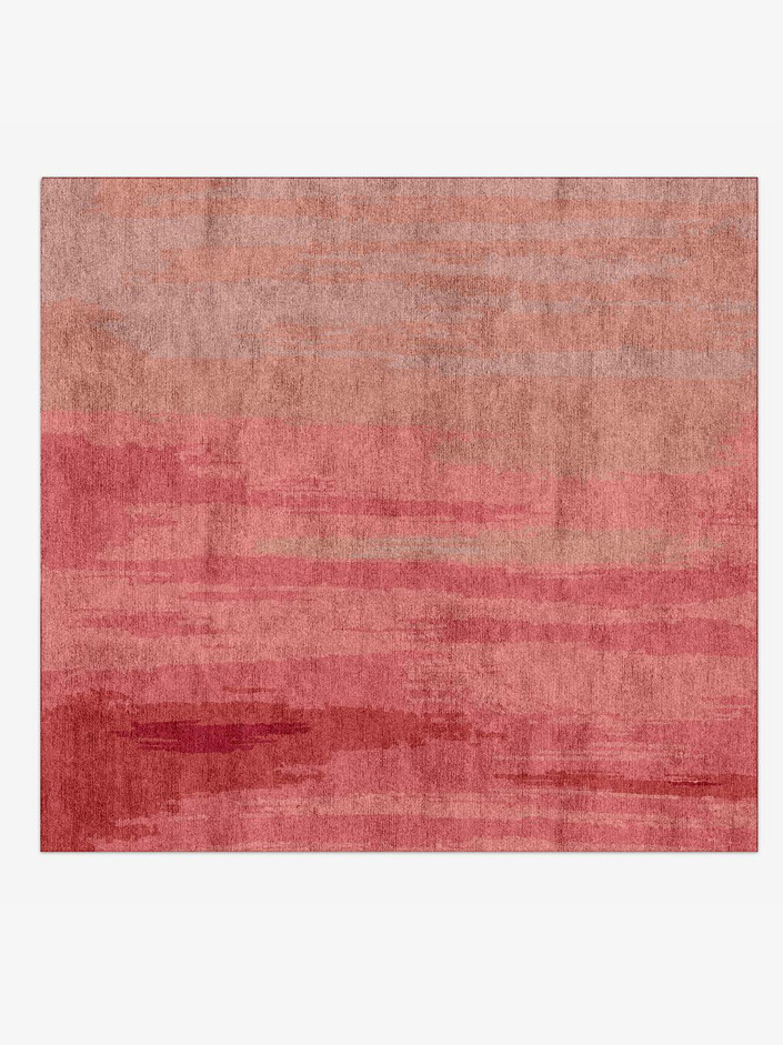 Dusk Gradation Square Hand Knotted Bamboo Silk Custom Rug by Rug Artisan
