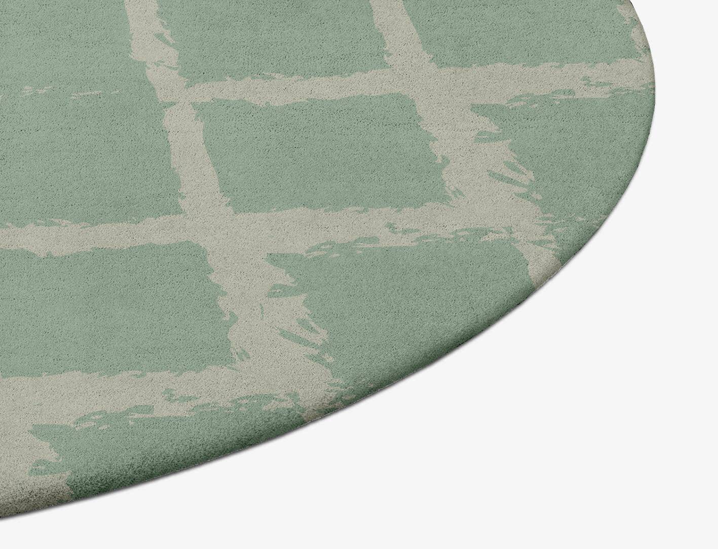 Dyke Geometric Oval Hand Tufted Pure Wool Custom Rug by Rug Artisan