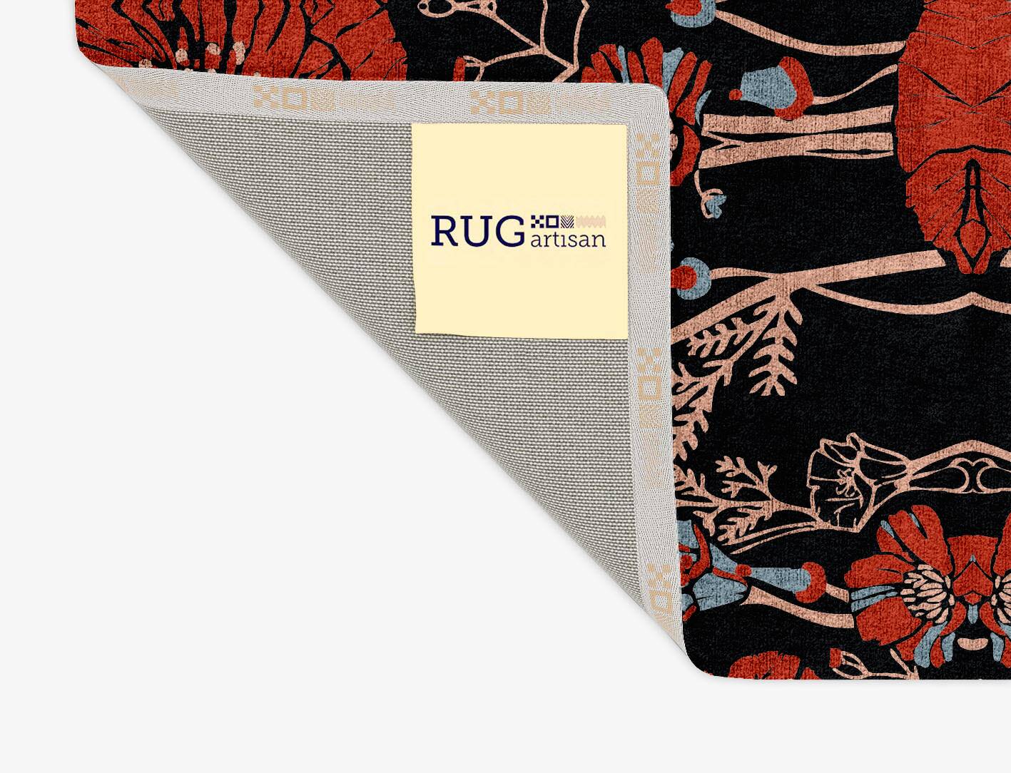 Echo Floral Rectangle Hand Tufted Bamboo Silk Custom Rug by Rug Artisan