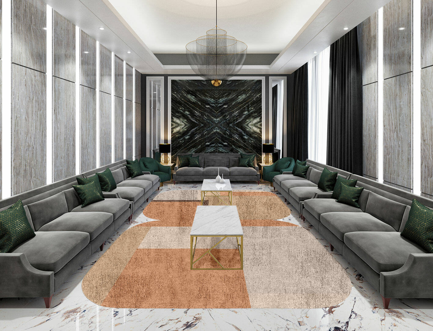 Echt  Eight Hand Knotted Bamboo Silk Custom Rug by Rug Artisan