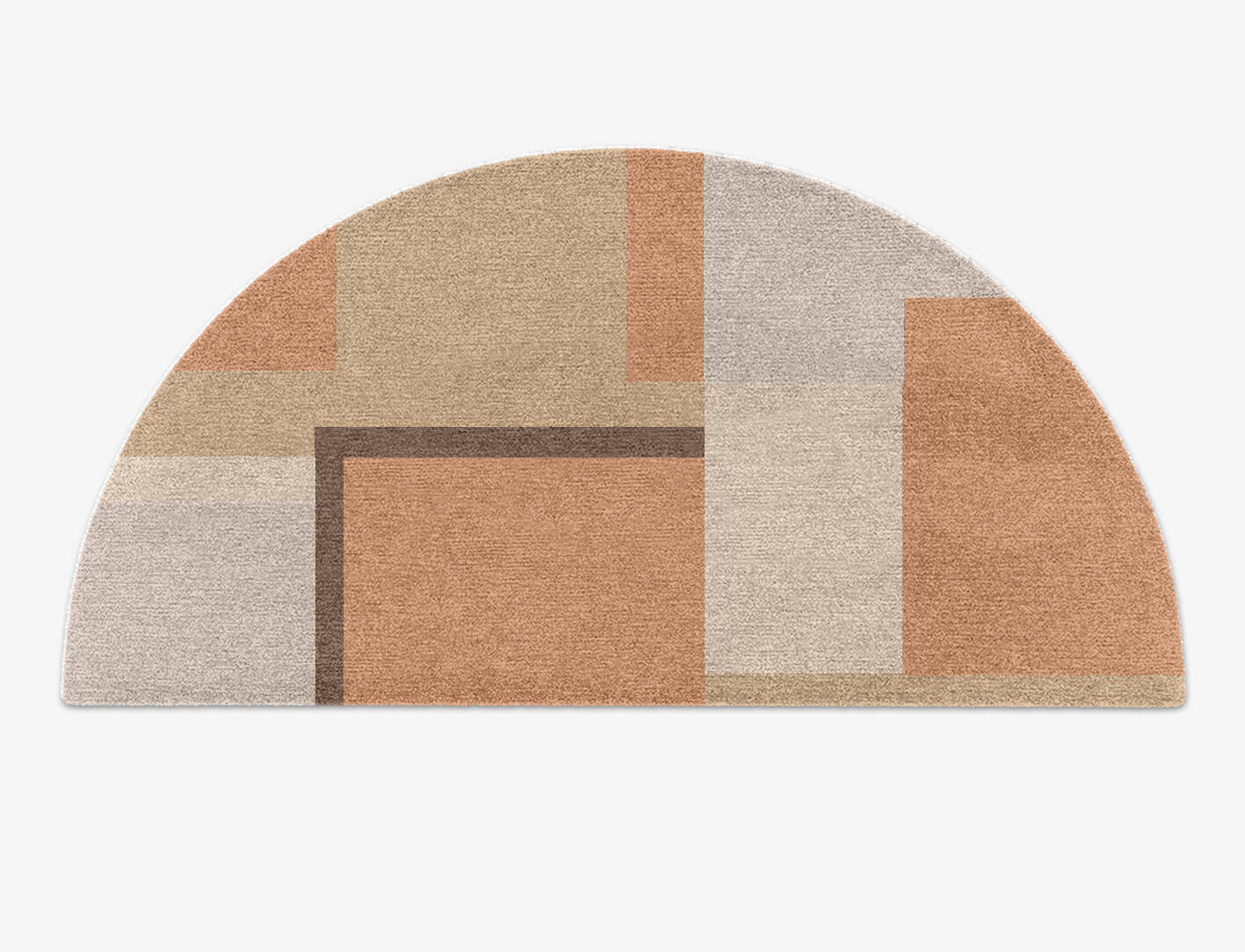 Echt  Halfmoon Hand Knotted Tibetan Wool Custom Rug by Rug Artisan