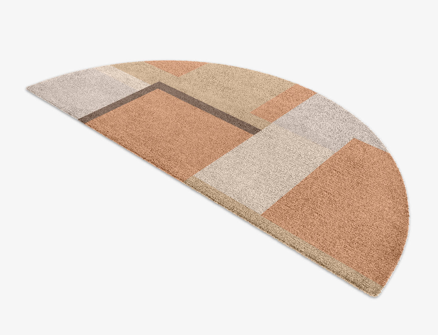 Echt  Halfmoon Hand Knotted Tibetan Wool Custom Rug by Rug Artisan
