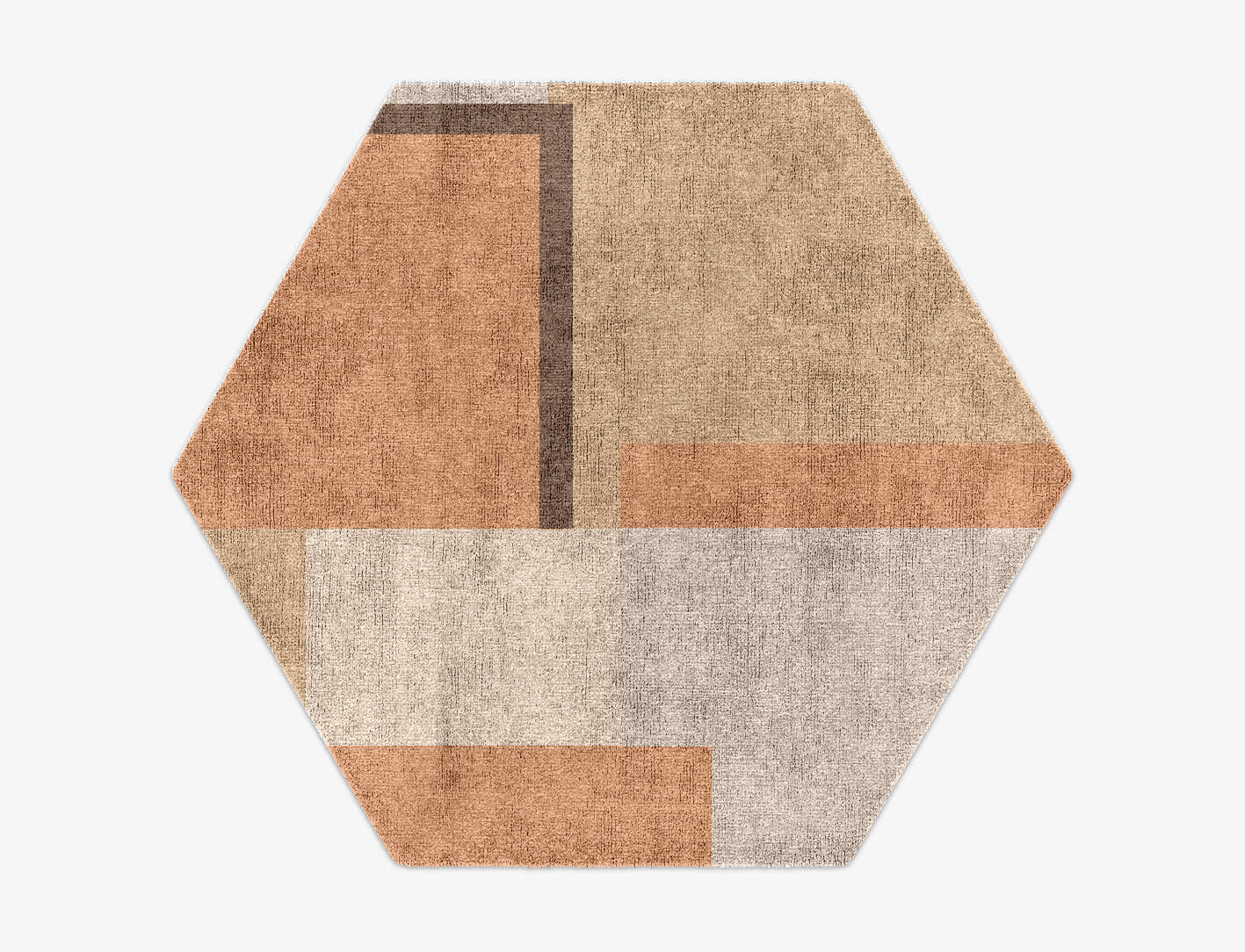 Echt  Hexagon Hand Knotted Bamboo Silk Custom Rug by Rug Artisan