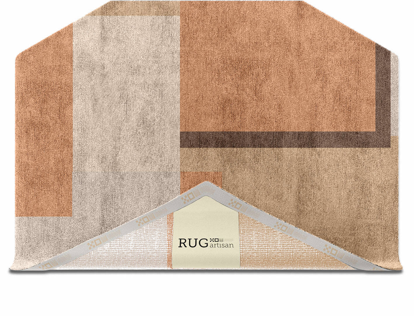 Echt  Hexagon Hand Knotted Bamboo Silk Custom Rug by Rug Artisan