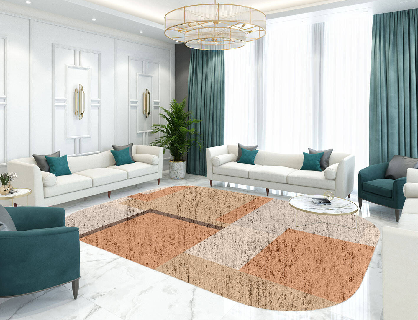 Echt  Oblong Hand Knotted Bamboo Silk Custom Rug by Rug Artisan