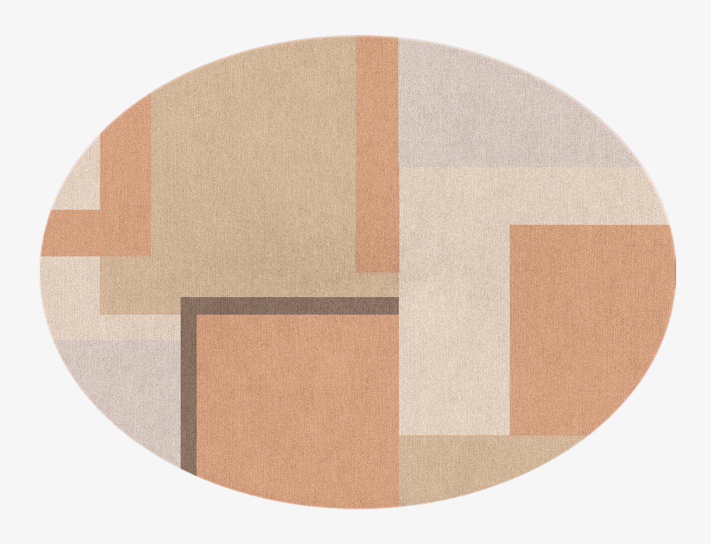 Echt  Oval Hand Knotted Tibetan Wool Custom Rug by Rug Artisan