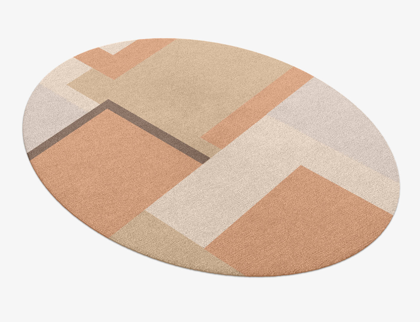 Echt  Oval Hand Knotted Tibetan Wool Custom Rug by Rug Artisan