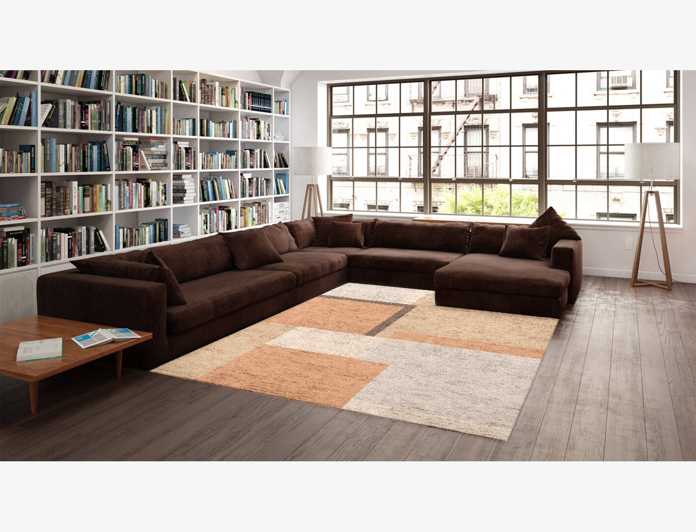 Echt  Rectangle Hand Knotted Bamboo Silk Custom Rug by Rug Artisan