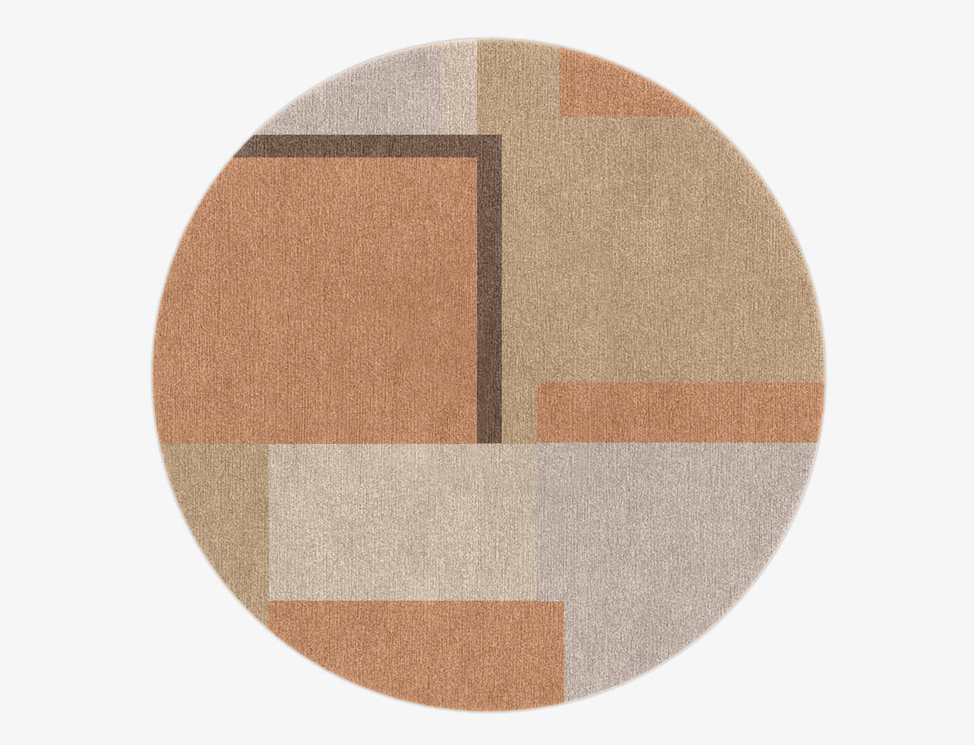 Echt  Round Hand Knotted Tibetan Wool Custom Rug by Rug Artisan